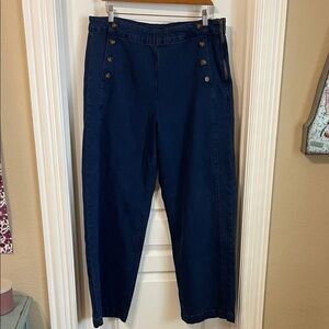 Old Navy Blue Jeans nautical preppy academia varsity